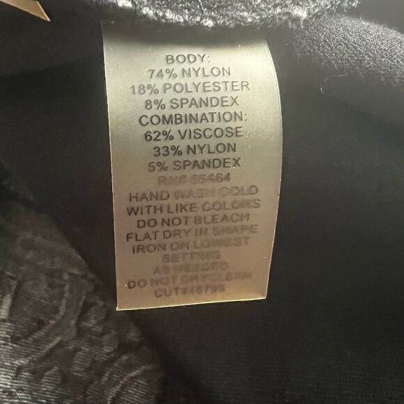 Julia Jordan Woman’s Black White Textured Geometric Sheath Career Dress- Size 10 - Picture 5 of 9